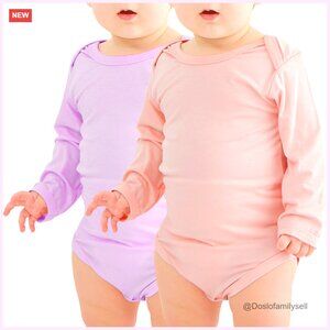 Bamboo Baby Bodysuit Long Sleeve Romper Soft Unisex Newborn Clothes